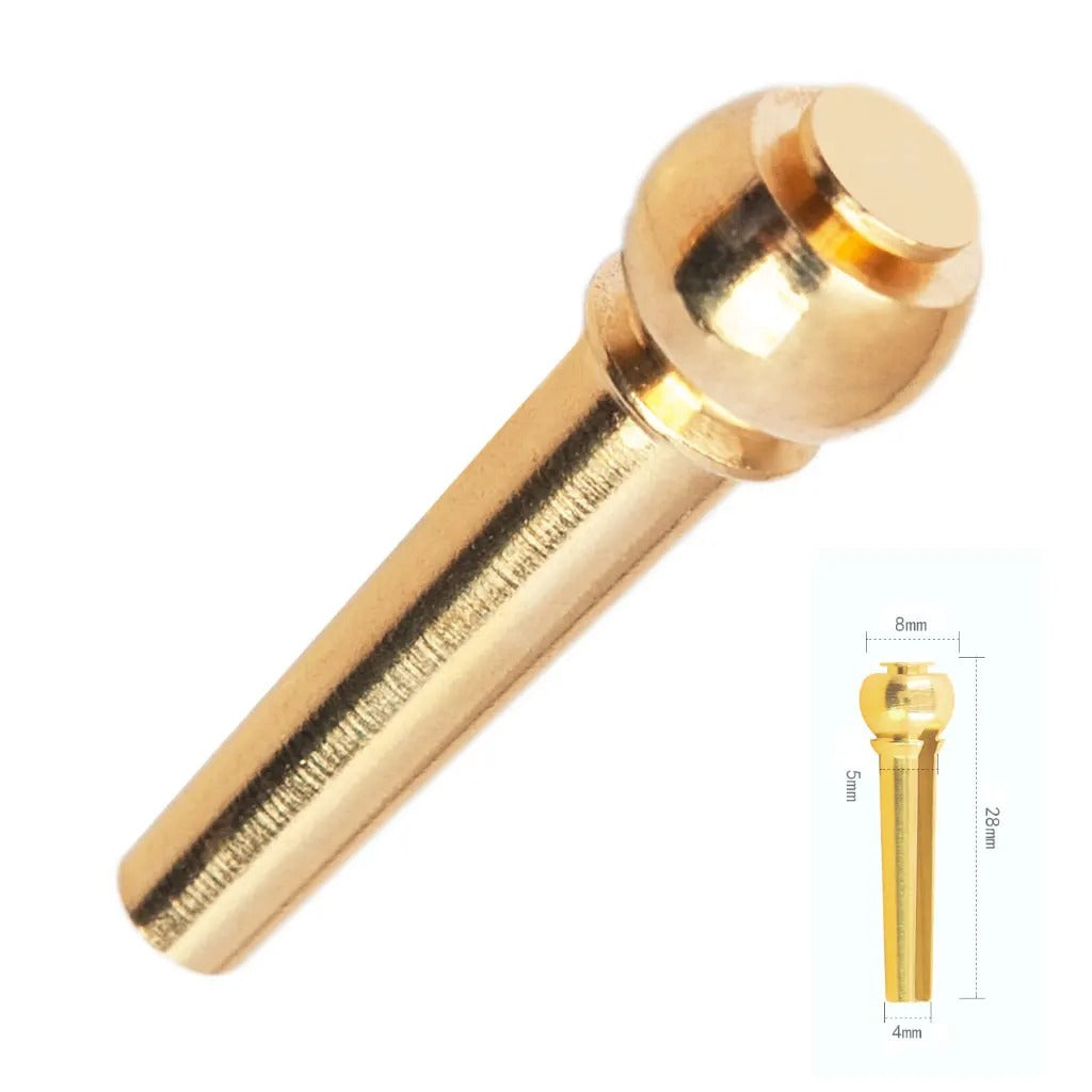 Log Pin String RM QC8463 6pcs Acoustic Guitar Copper Brass String Pin Bridge Pin ...