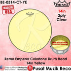 *Remo BE-0314-CT-YE 14" Emperor Colortone Yellow Drum Head - Reco Music Malaysia