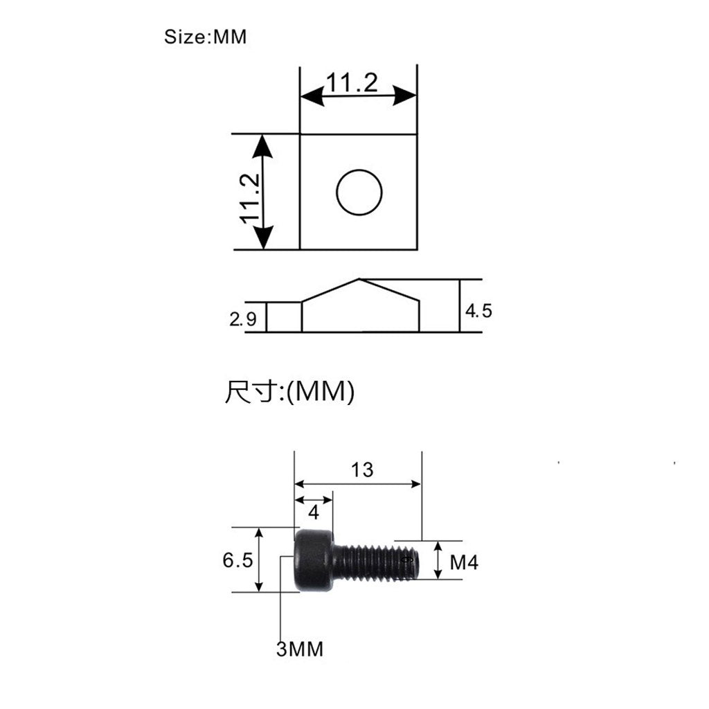 RM GM1856 Electric Guitar FR Locking Nut Block Clamp & Hex Screws Double Locking Bridge Screw - Reco Music Malaysia