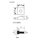 RM GM1856 Electric Guitar FR Locking Nut Block Clamp & Hex Screws Double Locking Bridge Screw - Reco Music Malaysia