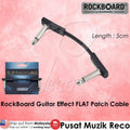 *Warwick RockBoard Flat Patch Cable, Black, 5cm - Reco Music Malaysia