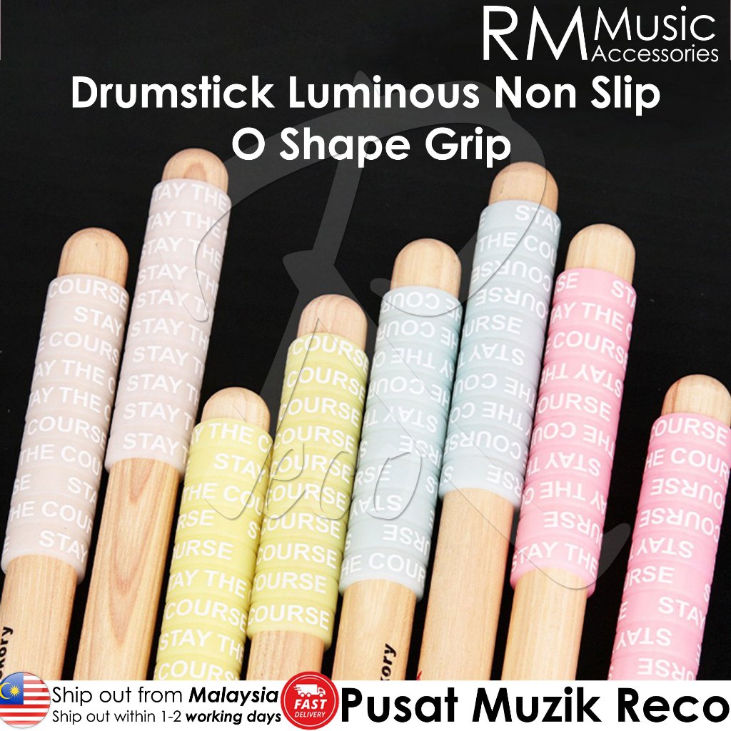 RM Drumstick Non Slip Luminous O Shape Silicone Ring - Reco Music Malaysia