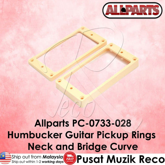 *Allparts PC-0733-028 Cream Humbucking Guitar Pickup Ring Set - Reco Music Malaysia 