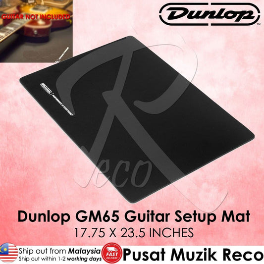 *Jim Dunlop GM65 System 65 Guitar Setup Mat, Black- Reco Music Malaysia