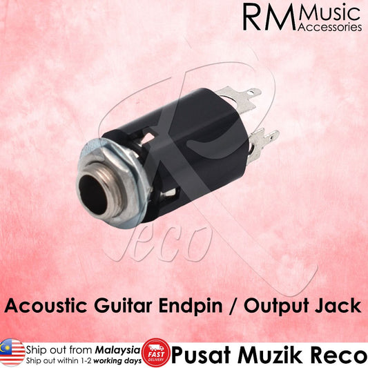 RM GM5701 Acoustic Electric Bass Guitar Output Jack Endpin Jack  - Reco Music Malaysia