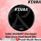 Tama BK22BMTT Bass Drum Front Head 22in Black w Starclassic Logo