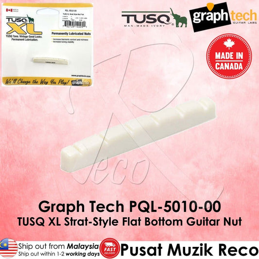 *Graph Tech PQL-5010-00 TUSQ XL Strat-Style Flat Bottom Guitar Nut - Reco Music Malaysia