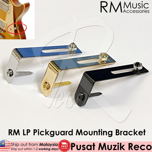 RM LP Electric Guitar Pickguard Bracket with Screw (Chrome, Black, Gold) - Reco Music Malaysia