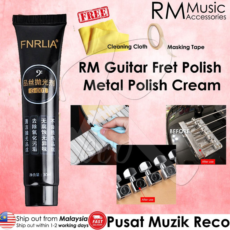RM DD6467 Guitar Fret Polish Guitar Metal Polish Guitar Fret Cleaner Cream - Reco Music Malaysia