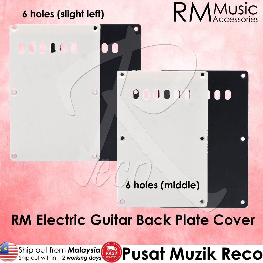 RM RBP5 Electric Guitar 3 Ply Pickguard Tremolo Cavity Back Plate Cover