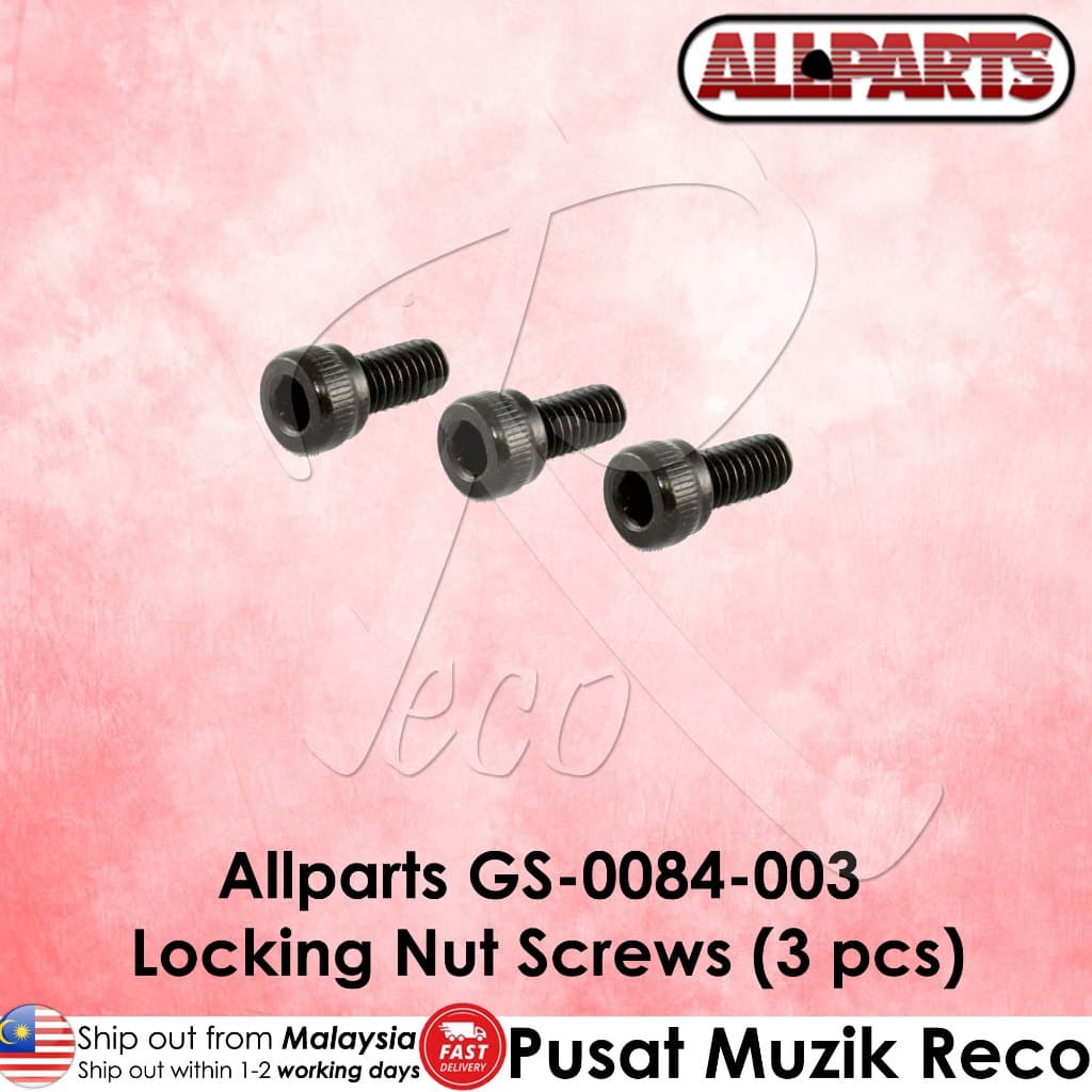 *Allparts GS 0084-003 Locking Nut Screw Set - Reco Music Malaysia