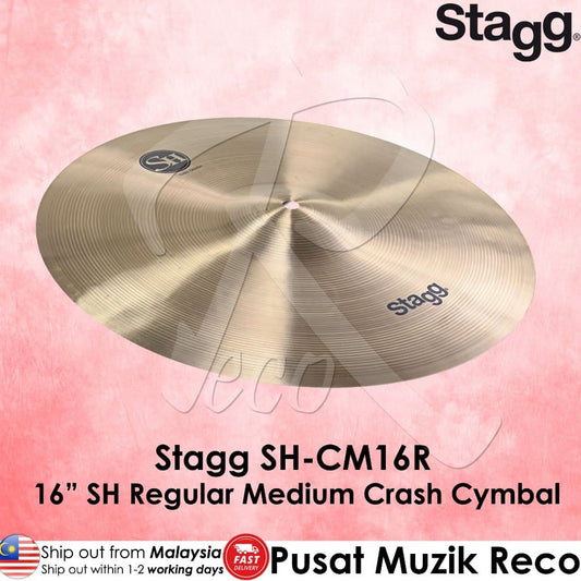 *Stagg SH-CM16R SH Regular Medium Crash Cymbal 16" - Reco Music Malaysia