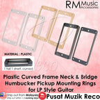 RM 7C-3698 Epiphone Les Paul Humbucker Pickup Ring Set Neck & Bridge Curved