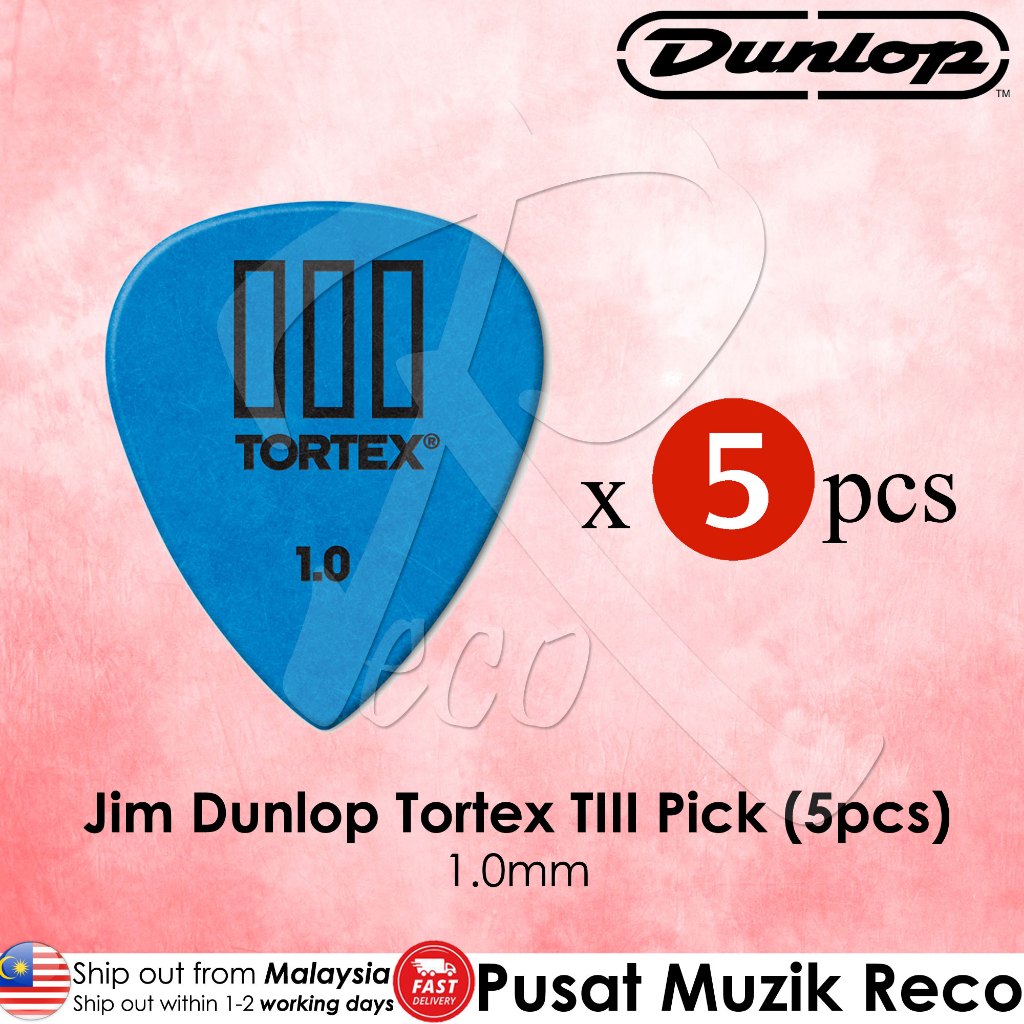 Jim Dunlop 462R Tortex III / TIII Variety Sizes Guitar Pick - Reco Music Malaysia