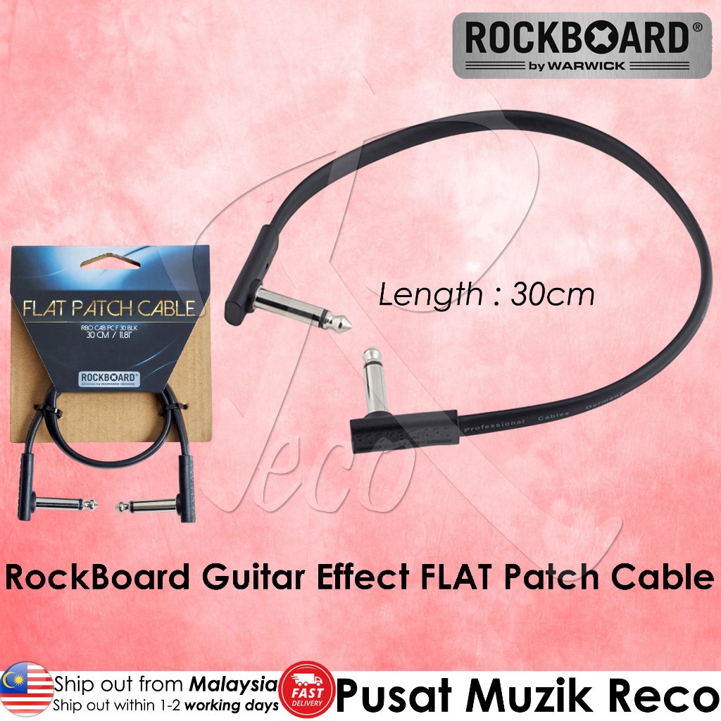 Warwick RockBoard Flat Patch Cable (5 cm / 10 cm / 20 cm / 30 cm / 45 cm / 60 cm)