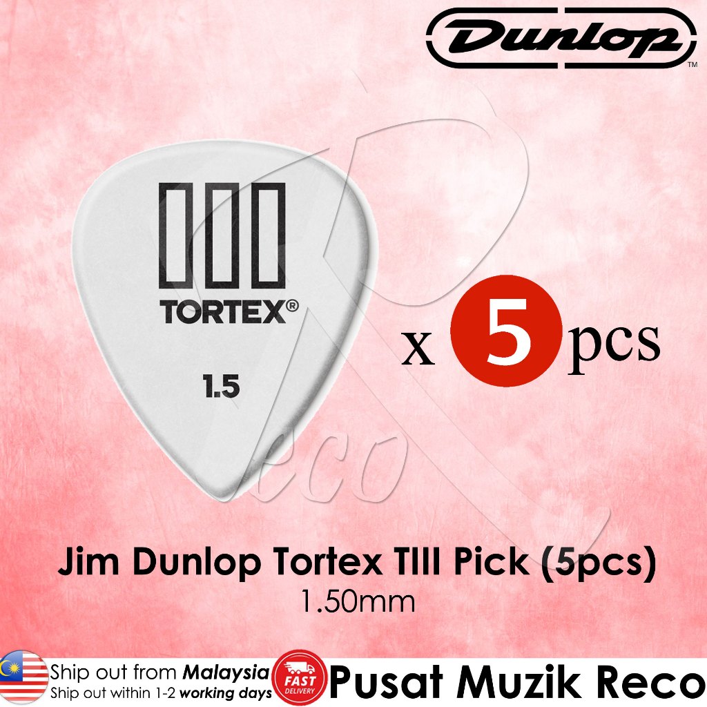 Jim Dunlop 462R Tortex III / TIII Variety Sizes Guitar Pick