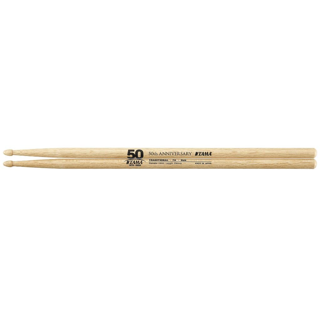 *Tama 7A 50TH Anniversary Limited Edition Japanese Oak Drumstick - Reco Music Malaysia
