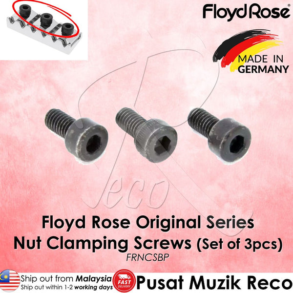Floyd Rose FRNCSBP Original Series Nut Clamping Screws, Black - Reco Music Malaysia