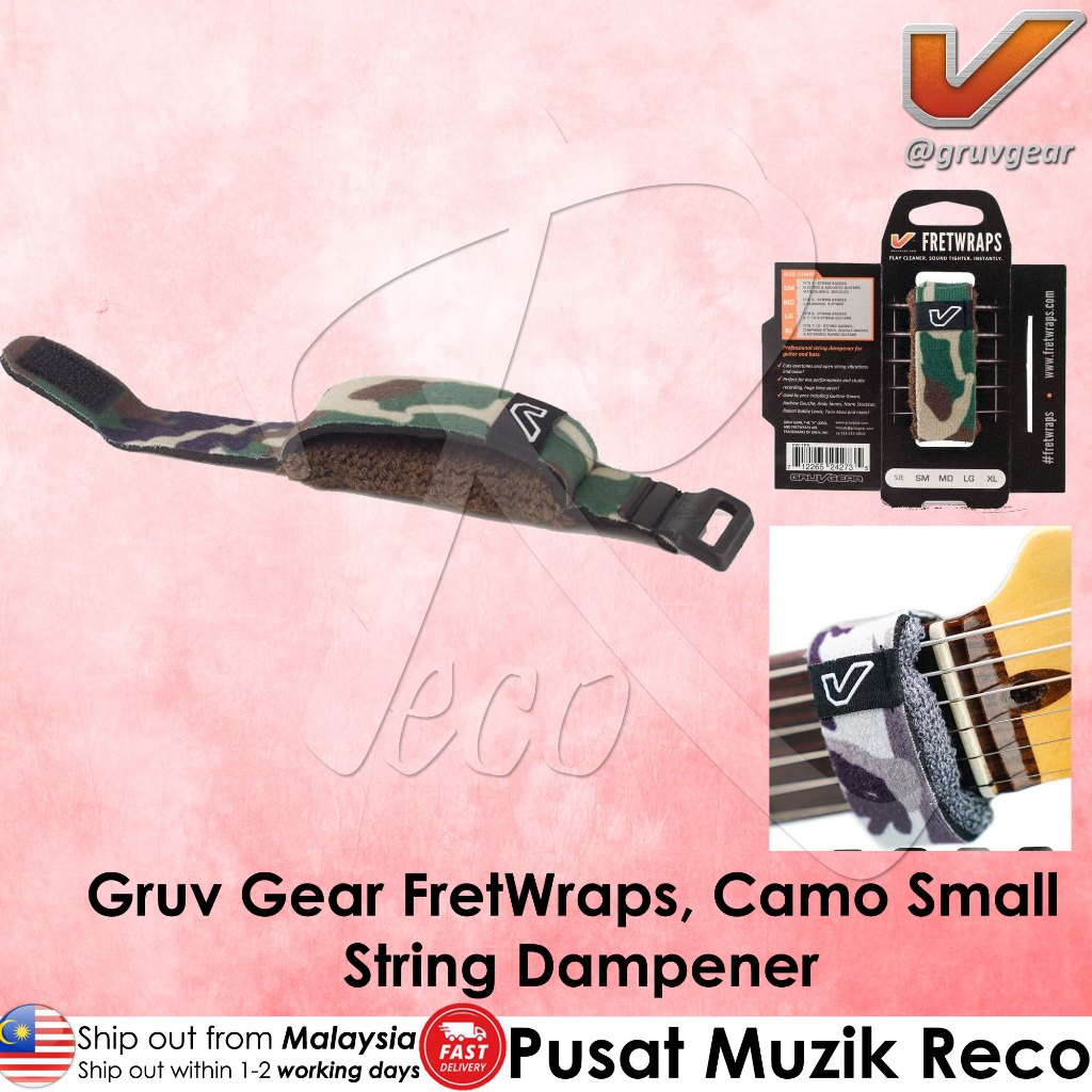 Gruv Gear FretWraps – String Noise Dampener for Guitar, Bass & Ukulele