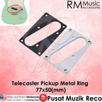 RM RTL7759 Telecaster Pickup Ring Tele Single Coil Pickup Metal Ring Black / Chrome - Reco Music Malaysia