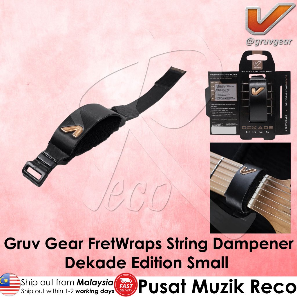 Gruv Gear FretWraps – String Noise Dampener for Guitar, Bass & Ukulele