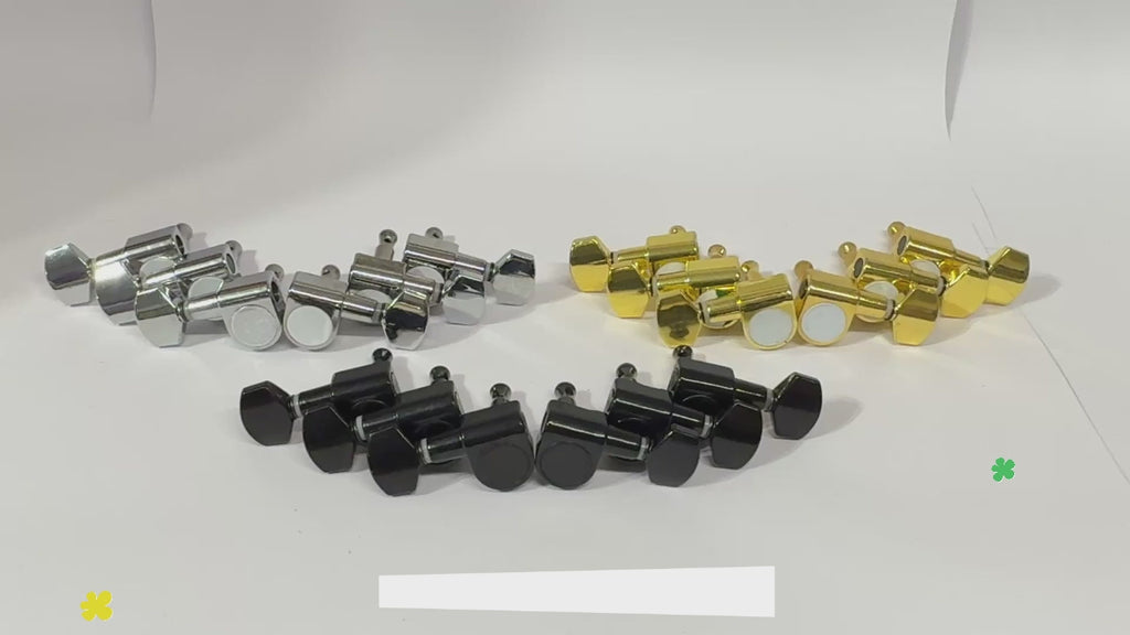 RM SCREWLESS / NO SCREW Acoustic Guitar Machine Head SET Tuning Pegs Tuner 3R3L