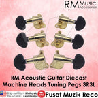 RM GF0798-GD GOLD Acoustic Guitar Machine Head SET 3R3L - Reco Music Malaysia