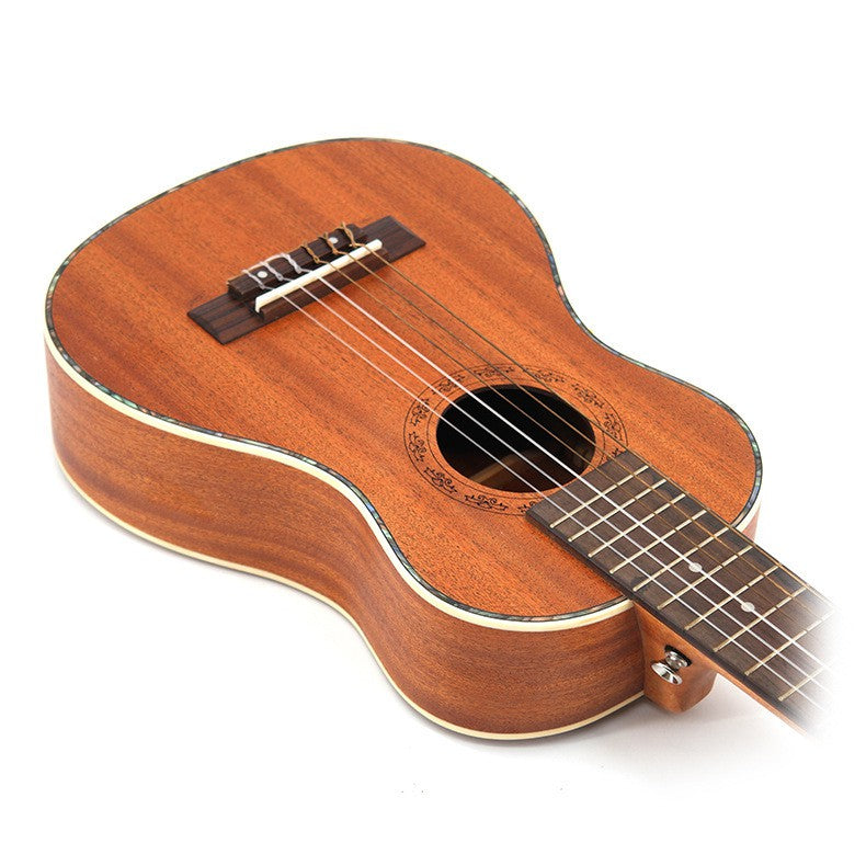 RM 28in 6 String Guitalele with Padded Bag & Acc Nylon String - Dark Brown - Reco Music Malaysia