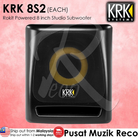 KRK 8S2 Rokit Powered 8 inch Studio Subwoofer -  Reco Music Malaysia