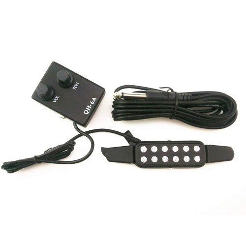 QH QH-6A Acoustic Guitar External Pickup with Volume Tone Control - Reco Music Malaysia