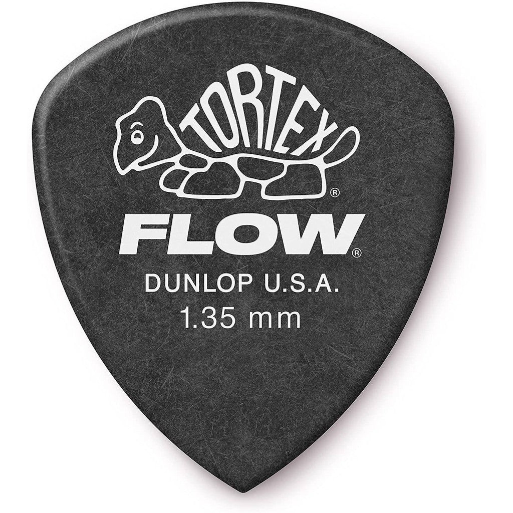 Jim Dunlop 558P135 Tortex Flow Standard 1.35 MM Grey Guitar Picks (12 Pcs/ Pack) - Reco Music Malaysia