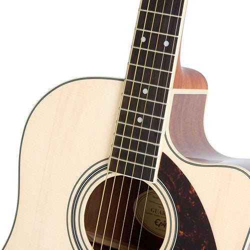 Epiphone AJ-220SCE Natural Solid Top Acoustic-Electric Guitar | Reco Music Malaysia