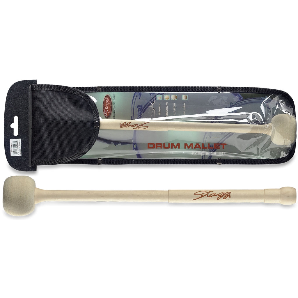 Stagg SMD-F2 Single Maple Mallet for Marching or Orchestral Drum - Medium - Reco Music Malaysia