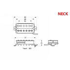 RM GF0215 Electric Guitar Alnico Open Humbucker Pickup Neck Pickup Bridge Pickup - Reco Music Malaysia