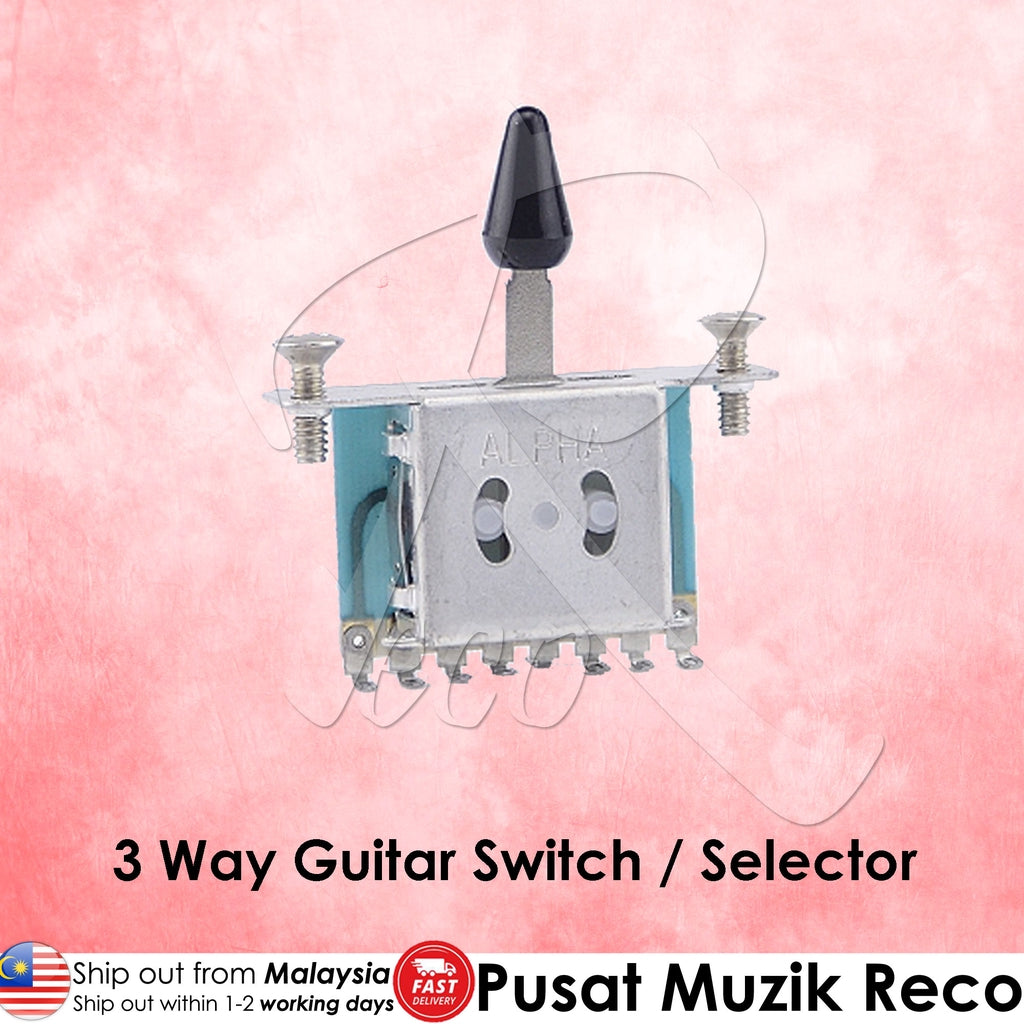RM GF-0393BK Electric Guitar 3 Way Switch Pickup Selector - Reco Music Malaysia