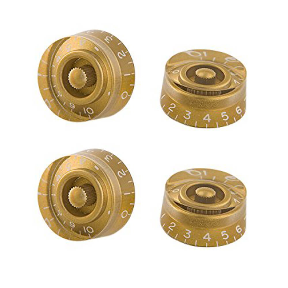 Gibson Accessories PRSK-020 4-Pack Vintage Guitar Speed Knobs Gold - Reco Music Malaysia