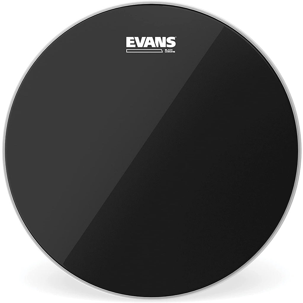 Evans TT14CHR Black Chrome 14 Inch Tom Batter Drumhead - Reco Music Malaysia