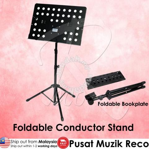RM S50 Foldable Conductor Stand Note Stand Music Stand Foldable Bookplate - Reco Music Malaysia
