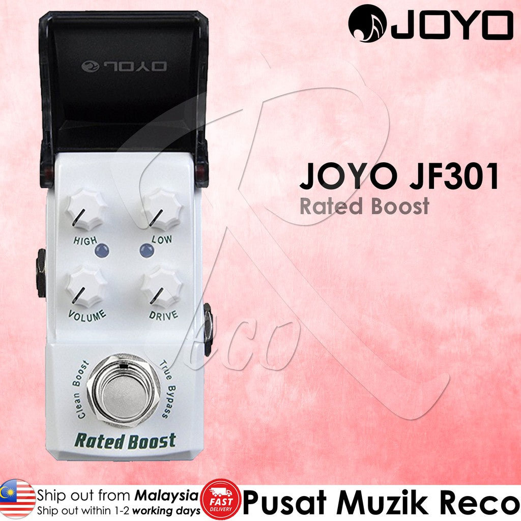 Joyo JF-301 Rated Boost Clean Boost Guitar Effect - Reco Music Malaysia