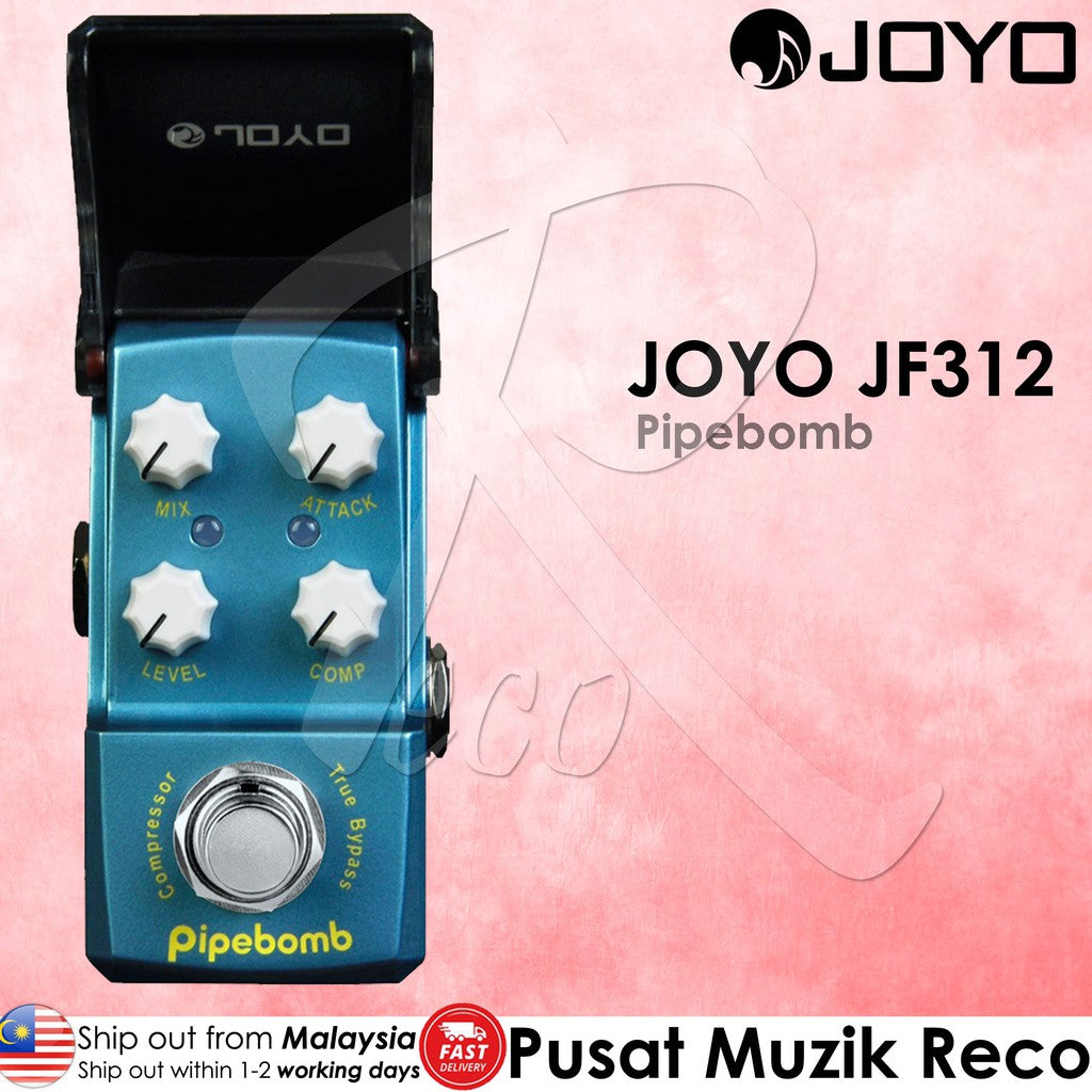 Joyo JF-312 Pipe Bomb Compressor Ironman Mini Guitar Effect Pedal - Reco Music Malaysia