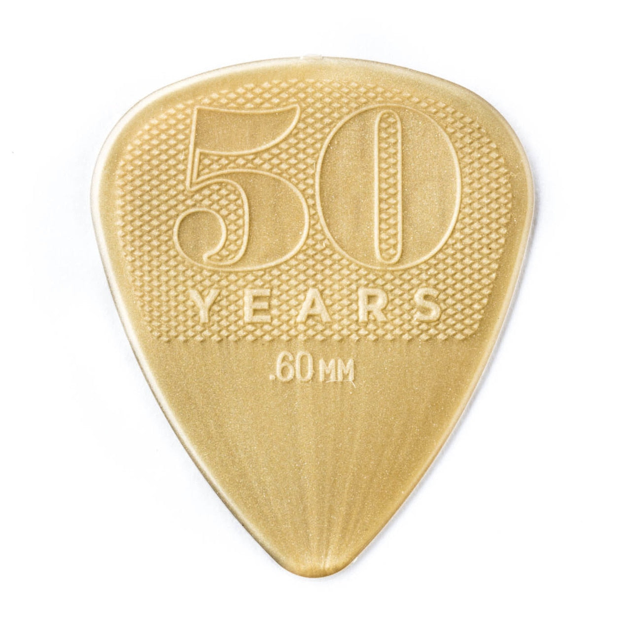 Jim Dunlop 442P060 50th Anniversary Gold Nylon Guitar Pick 0.60mm Guitar Picks Player Pack - Reco Music Malaysia