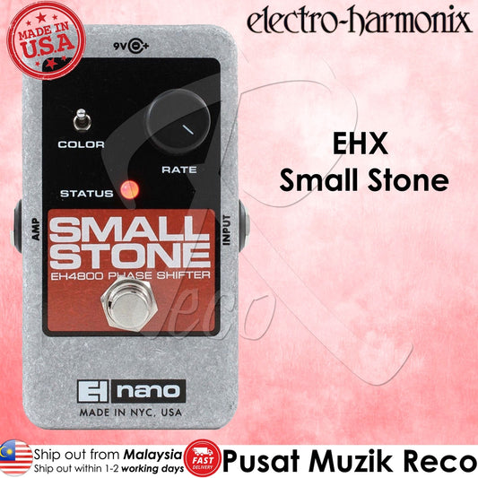 Electro Harmonix EHX Nano Small Stone Phase Shifter Guitar Effect Pedal - Reco Music Malaysia