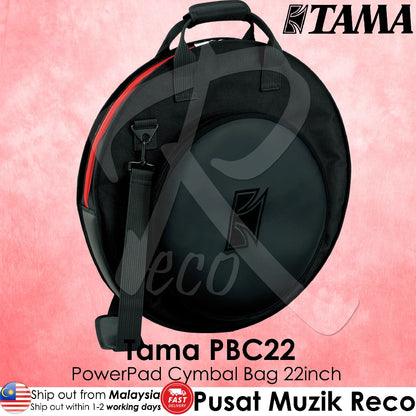 Tama PBC22 Powerpad Cymbal Bag Fits 8 Cymbals - Reco Music Malaysia