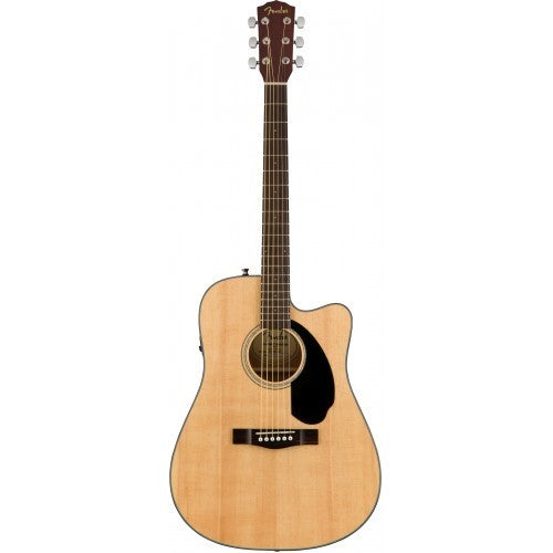Fender CD-60SCE-Natural Solid Top 6-String Acoustic-Electric Guitar | Reco Music Malaysia