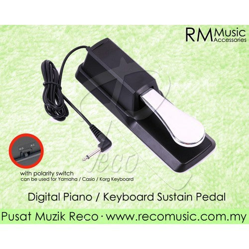 RM RSP100 Keyboard Digital Piano Sustain Pedal - Reco Music Malaysia