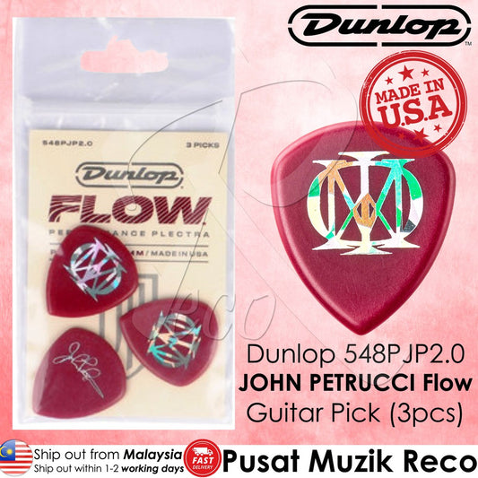 Dunlop 548PJP2.0 John Petrucci Flow 2.0mm Signature Guitar Picks Pack - Reco Music Malaysia
