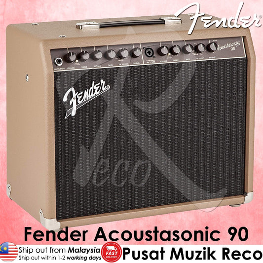 Fender Acoustasonic 90 Acoustic Guitar Combo Amp 90W | Reco Music Malaysia