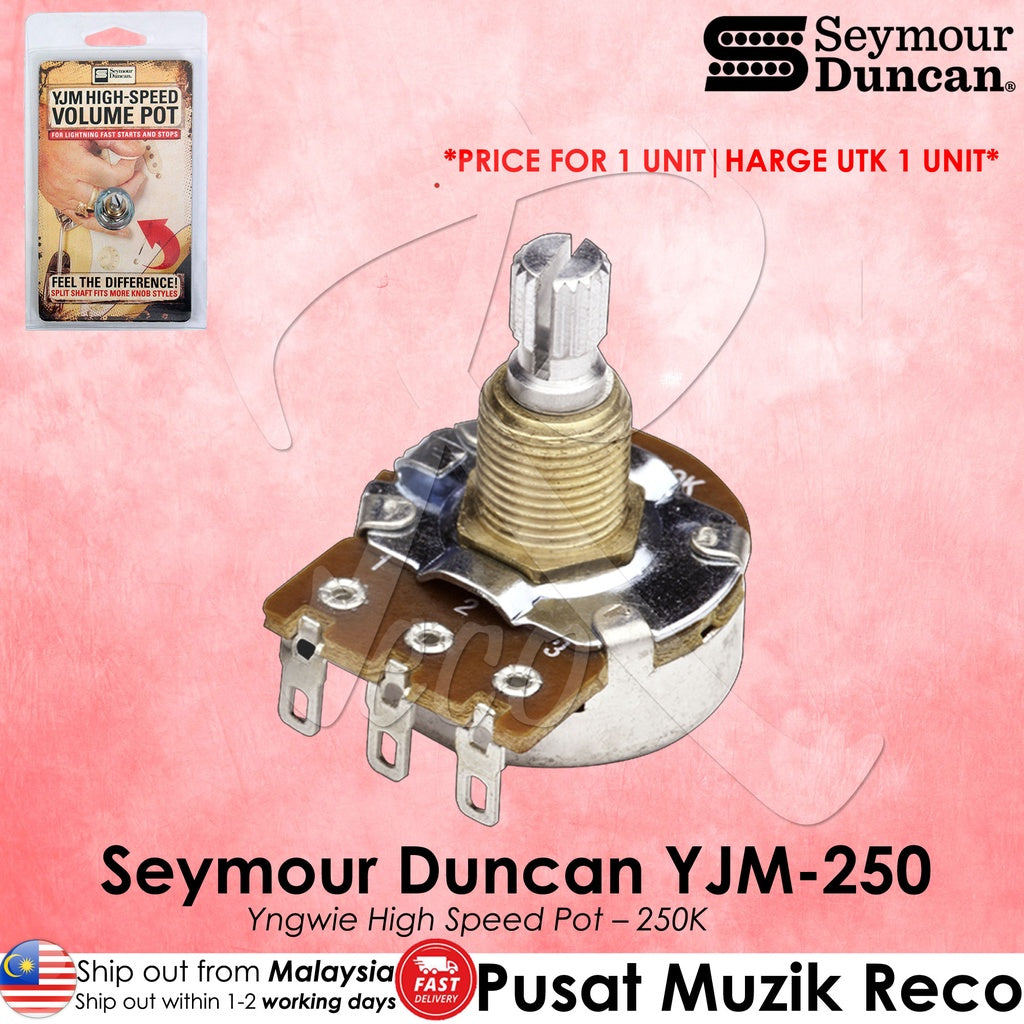Seymour Duncan YJM-250 Yngwie Hi-Speed Volume Electric Guitar Pot 250k | Reco Music Malaysia