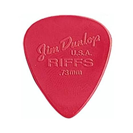 Jim Dunlop 4350 Nylon Riffs Guitar Pick 0.73mm Red - Reco Music Malaysia