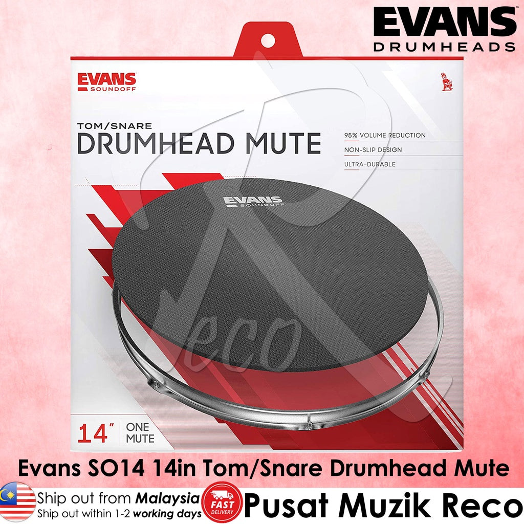 EVANS Sound Off SO-14 14in Tom / Snare DrumHead Mute Drum Mute - Reco Music Malaysia